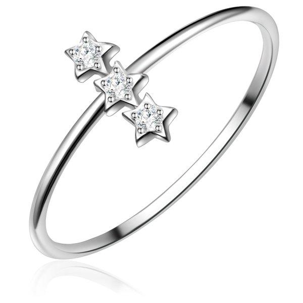 Glanzstücke München  Femme Bague en argent Étoiles 