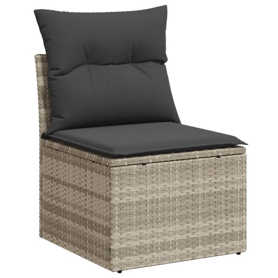 VidaXL set di divani da giardino Polirattan  