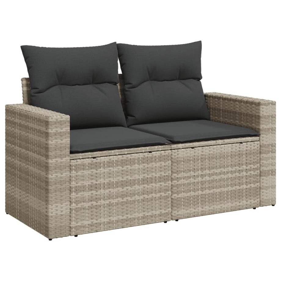 VidaXL set di divani da giardino Polirattan  