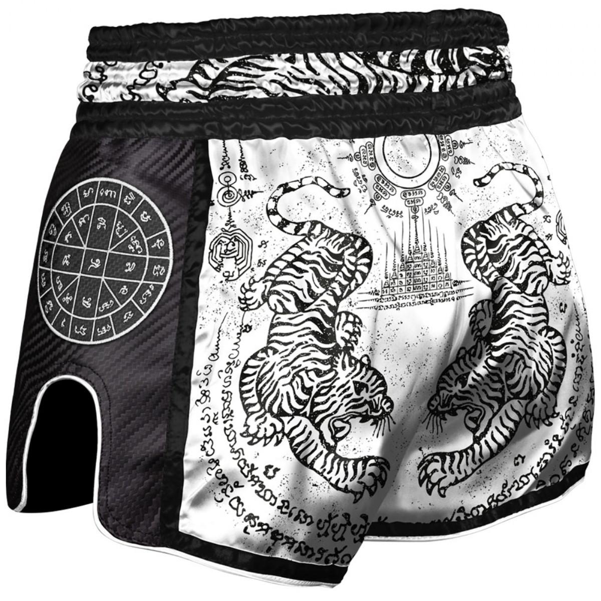 8WEAPONS  Shorts de Muay Thaï - Carbon - Sak Yant Tigers 