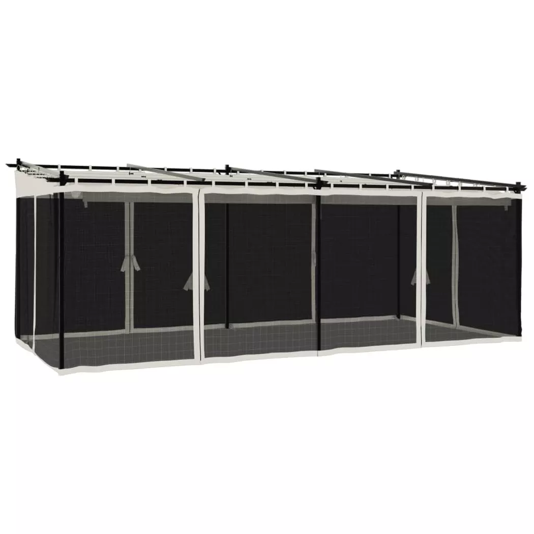 VidaXL - gazebo Acciaio, One Size, Light Beige