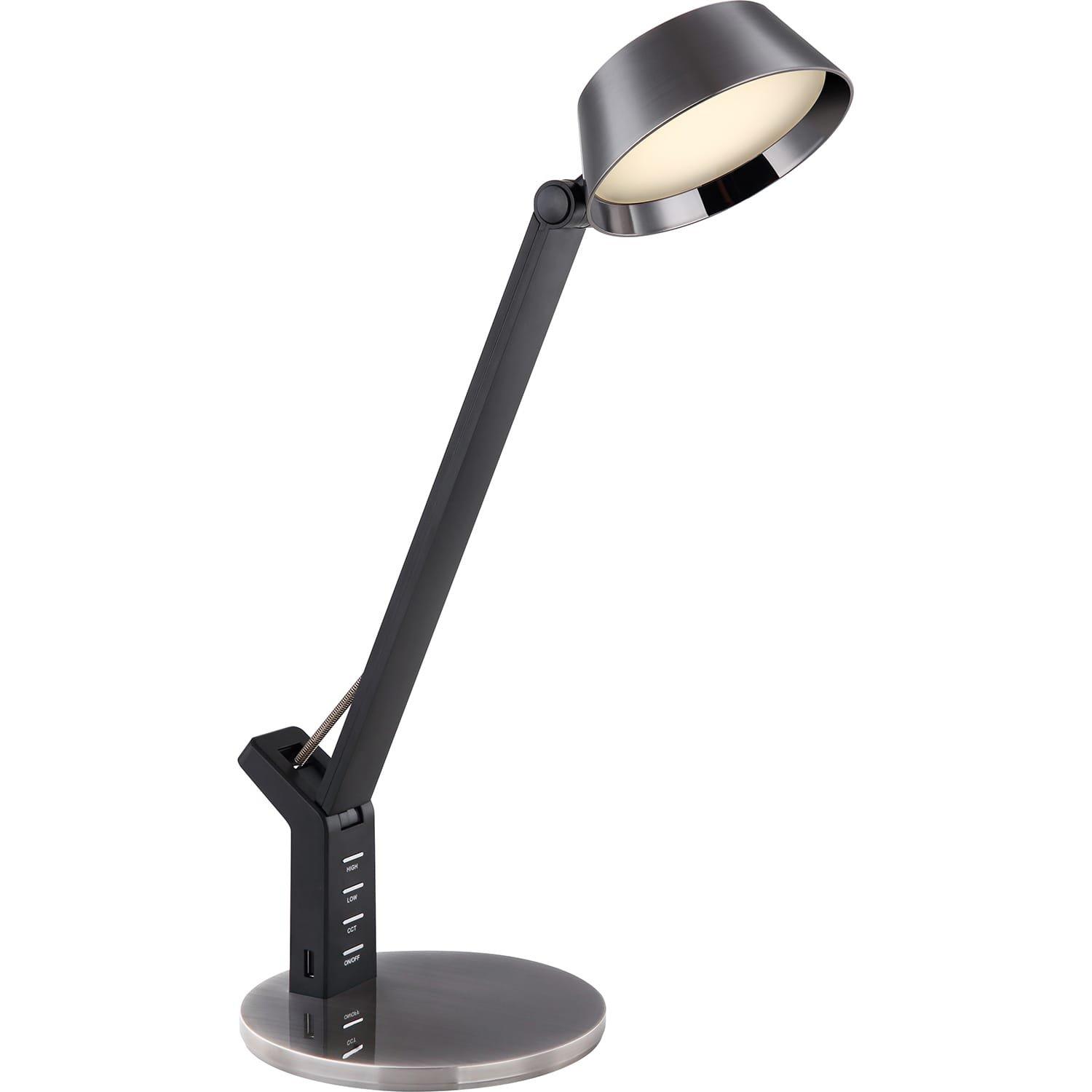 mutoni Lampe de table Ursino métal noir 1xLED  