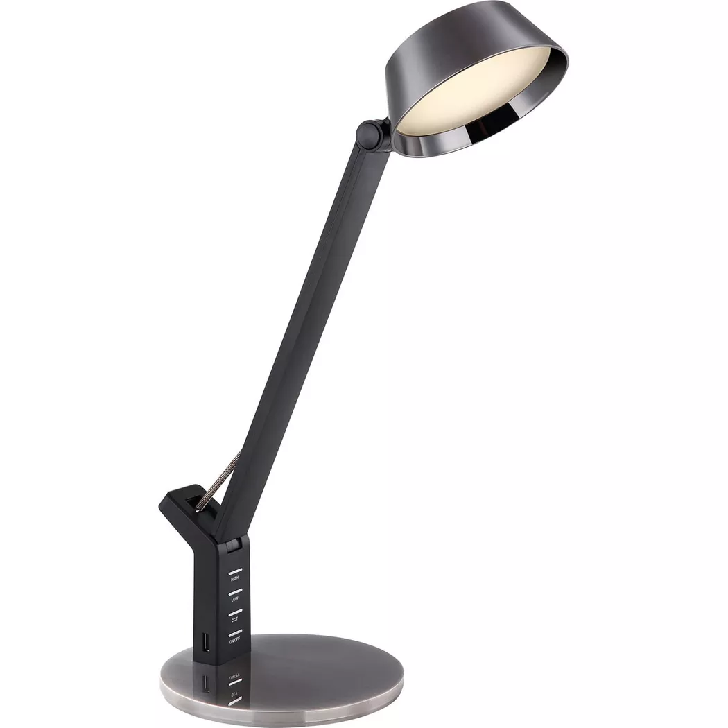 mutoni – Tischleuchte Ursino Metall 1xLED, One Size, Schwarz