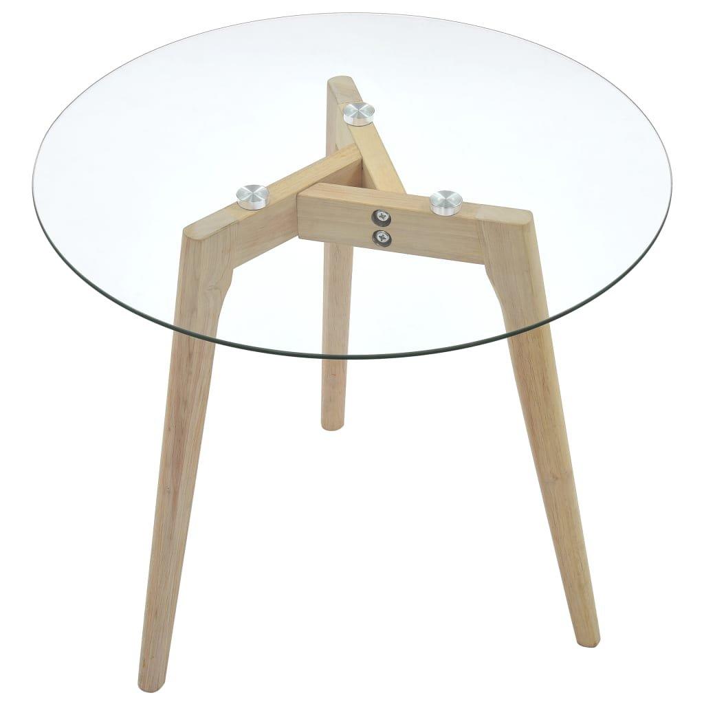 VidaXL Table d'appoint verre  