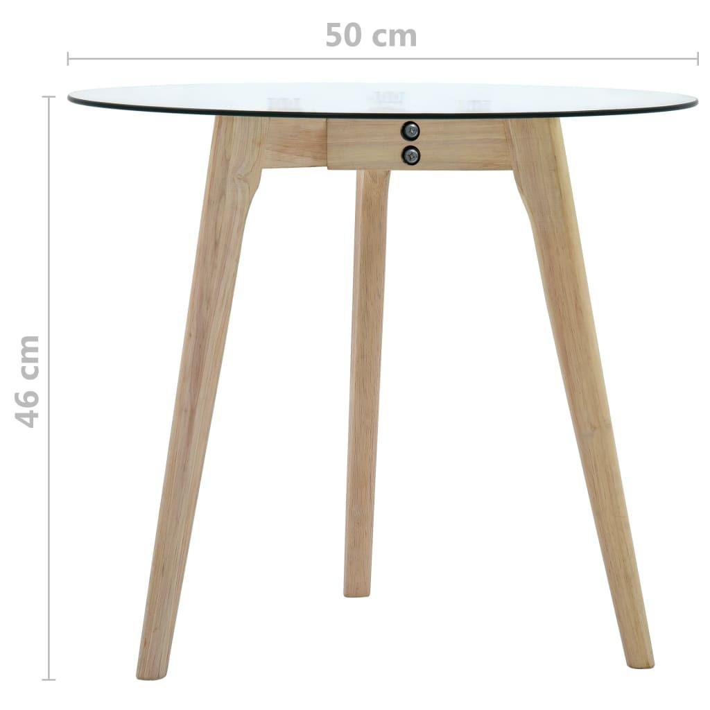 VidaXL Table d'appoint verre  