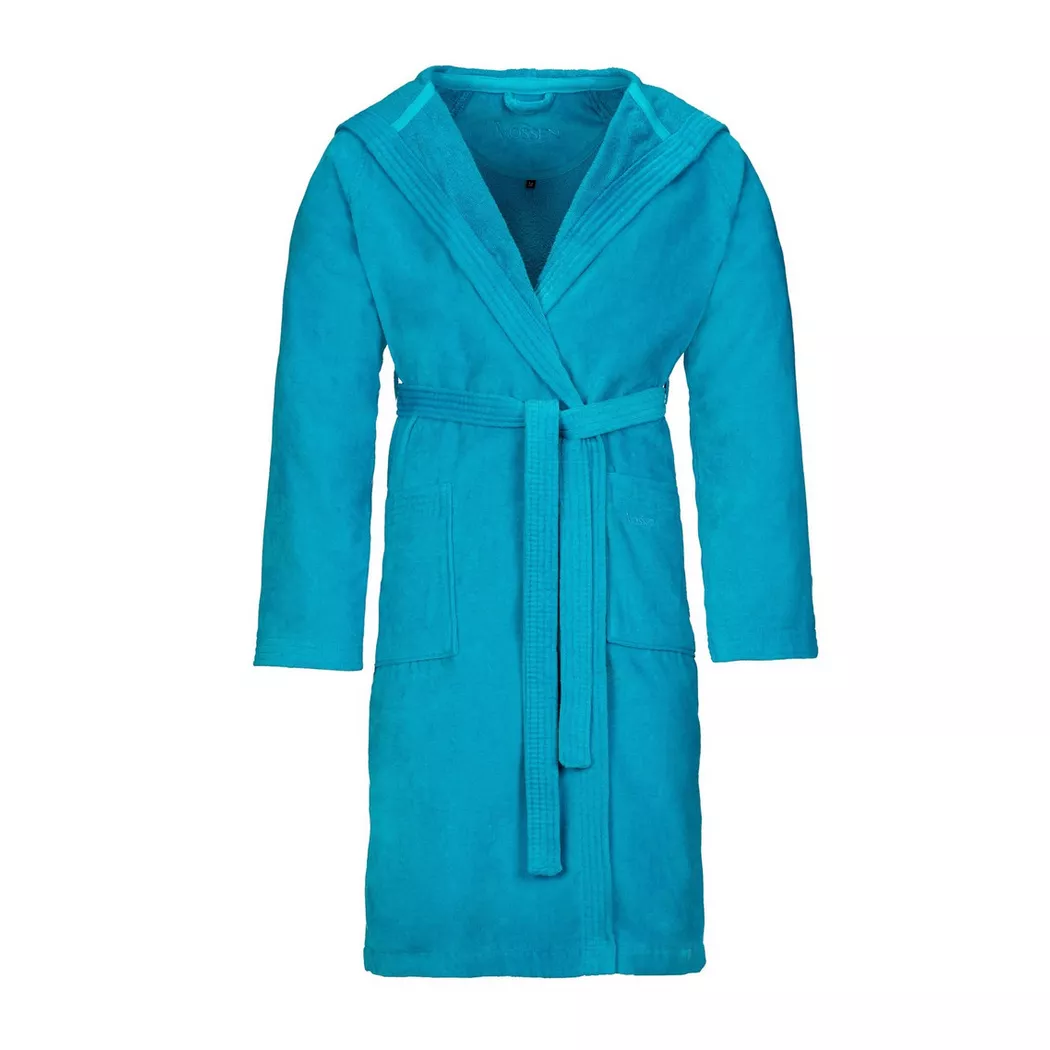 Vossen Bademantel Texas XL turquoise Baumwolle XL