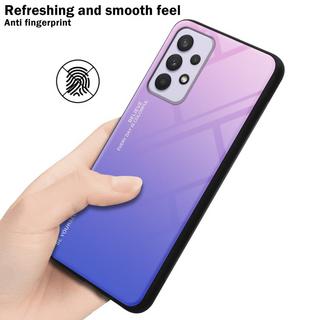 Cadorabo  Housse compatible avec Samsung Galaxy A33 5G - Coque de protection bicolore en silicone TPU et dos en verre trempé 