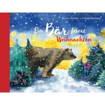 Ein Bär feiert Weihnachten