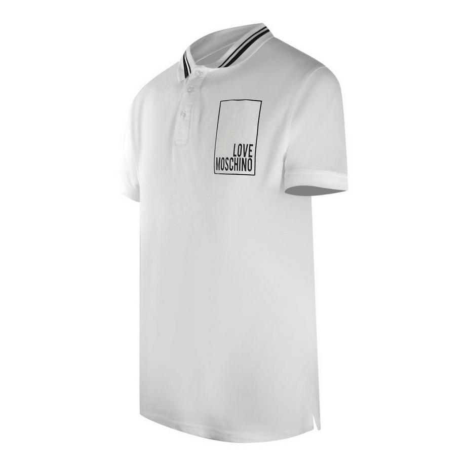 LOVE MOSCHINO  Polo Motiftyle Logo Rectangulaire 