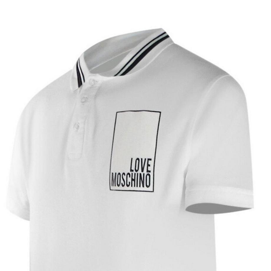 LOVE MOSCHINO  Polo Motiftyle Logo Rectangulaire 