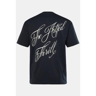 Sthuge T-shirt Oversize Manches Courtes avec Imprimé au Dos  