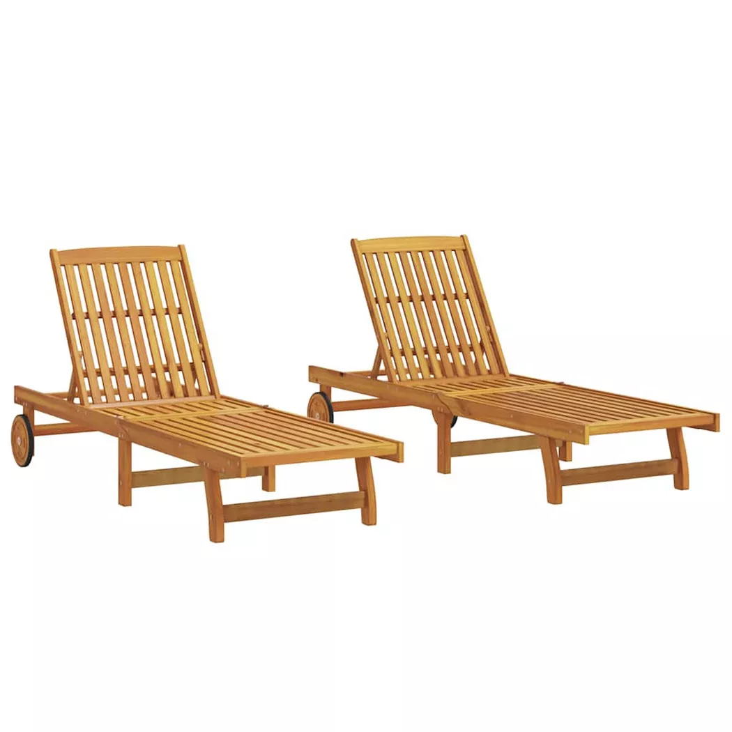 VidaXL - Sonnenliege akazienholz, One Size, Braun