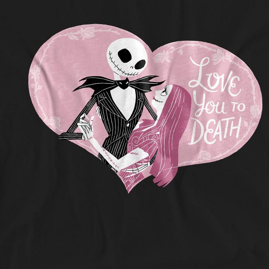 The Nightmare Before Christmas Love You To Death Bedrucktes T-Shirt  