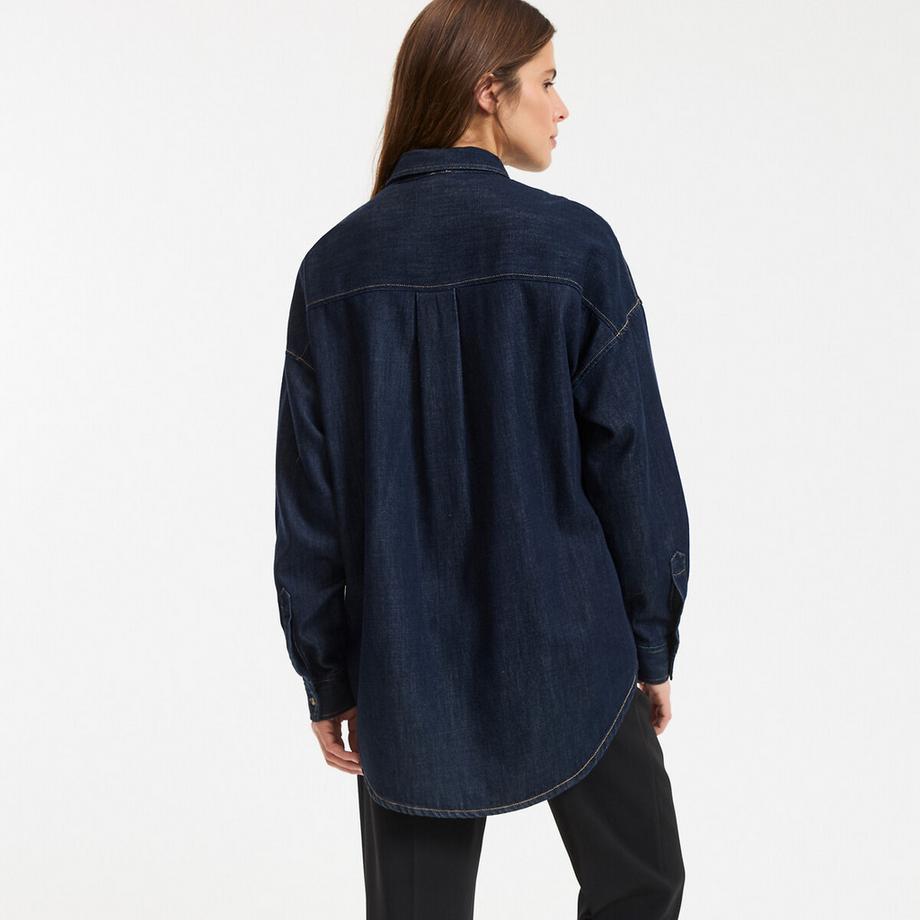 La Redoute Collections Camicia in Denim Vestibilità Rilassata  