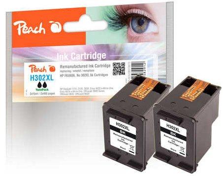 Peach  PI300-655 cartuccia d'inchiostro 2 pz Compatibile Nero 