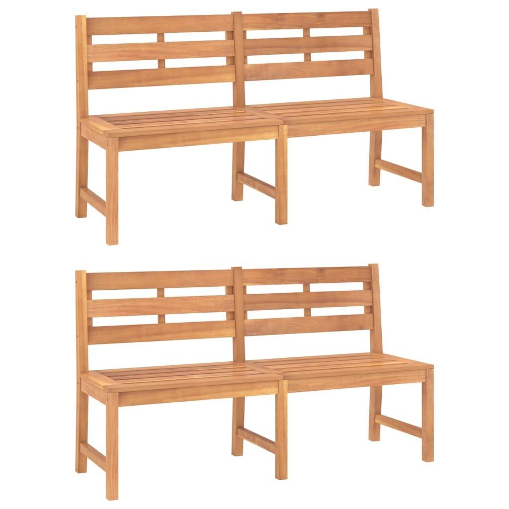 VidaXL set da pranzo da giardino Teak riciclato  