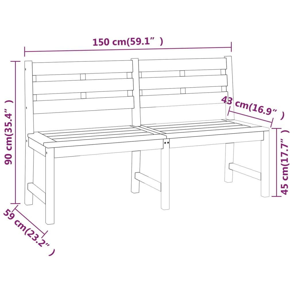 VidaXL set da pranzo da giardino Teak riciclato  