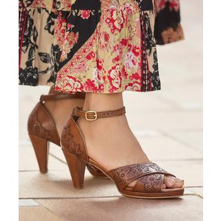 Joe Browns  Floral geprägte Leder Heels 