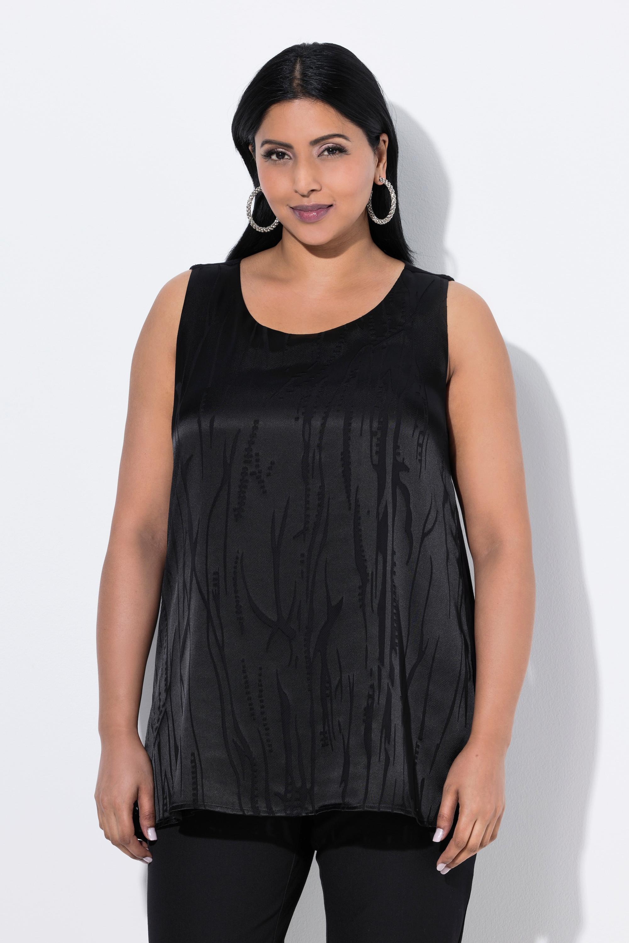 Ulla Popken Pantaloni 7/8 Gamba Slim Vita Elastica  