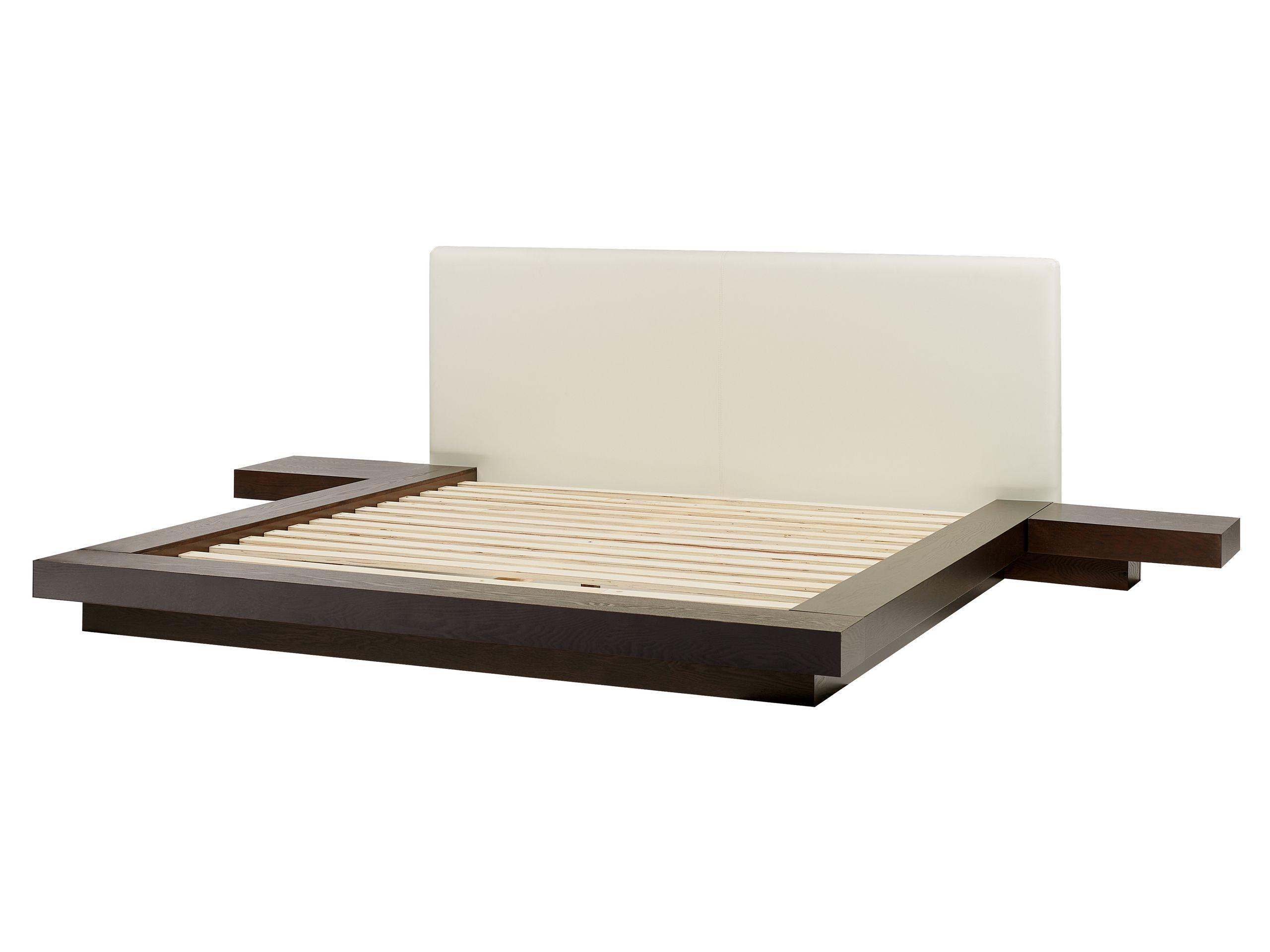 Beliani Lit avec LED en MDF Scandinave ZEN  