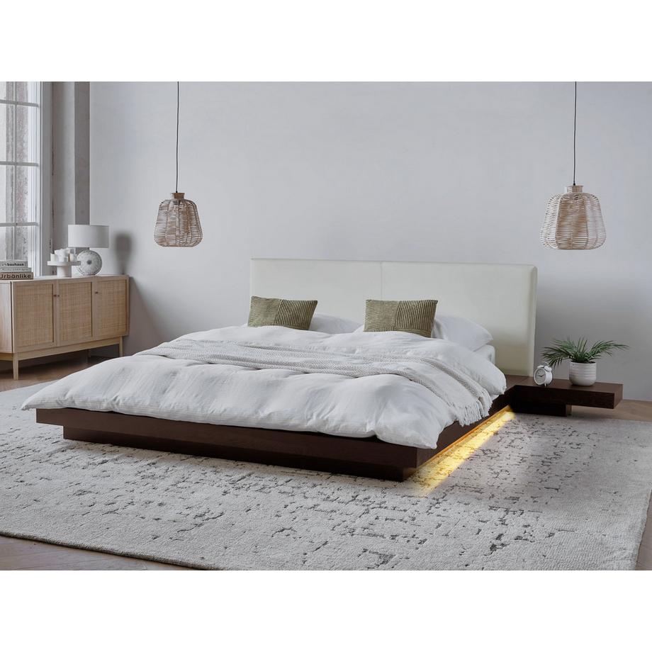 Beliani Lit avec LED en MDF  ZEN  