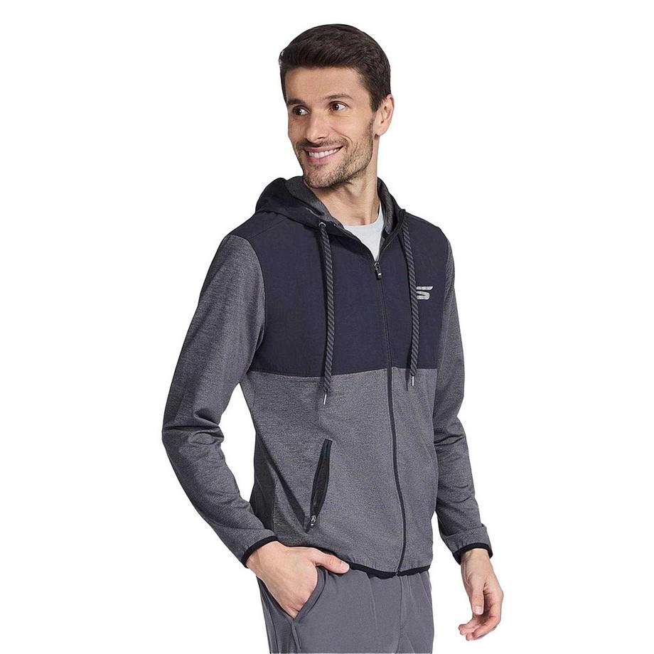 SKECHERS Hoodie Mit Durchgehendem Reißverschluss, Leger  