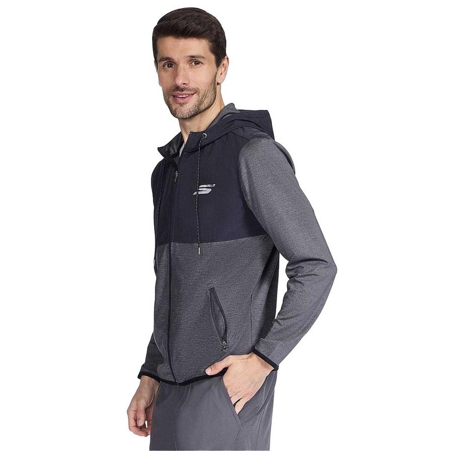 SKECHERS Hoodie Mit Durchgehendem Reißverschluss, Leger  
