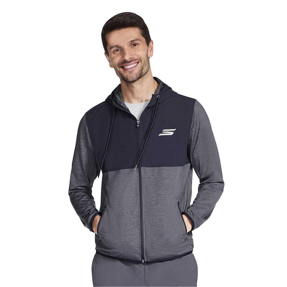 Hoodie Mit Durchgehendem Reißverschluss, Leger