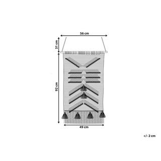 Beliani Wandbehang aus Baumwolle Boho PAKPATTAN  