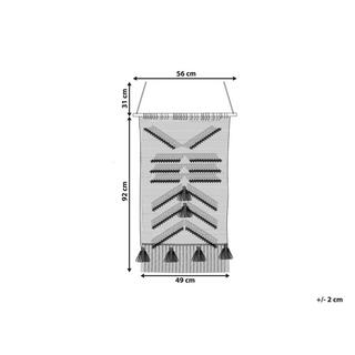 Beliani Décoration murale en Coton Boho PAKPATTAN  