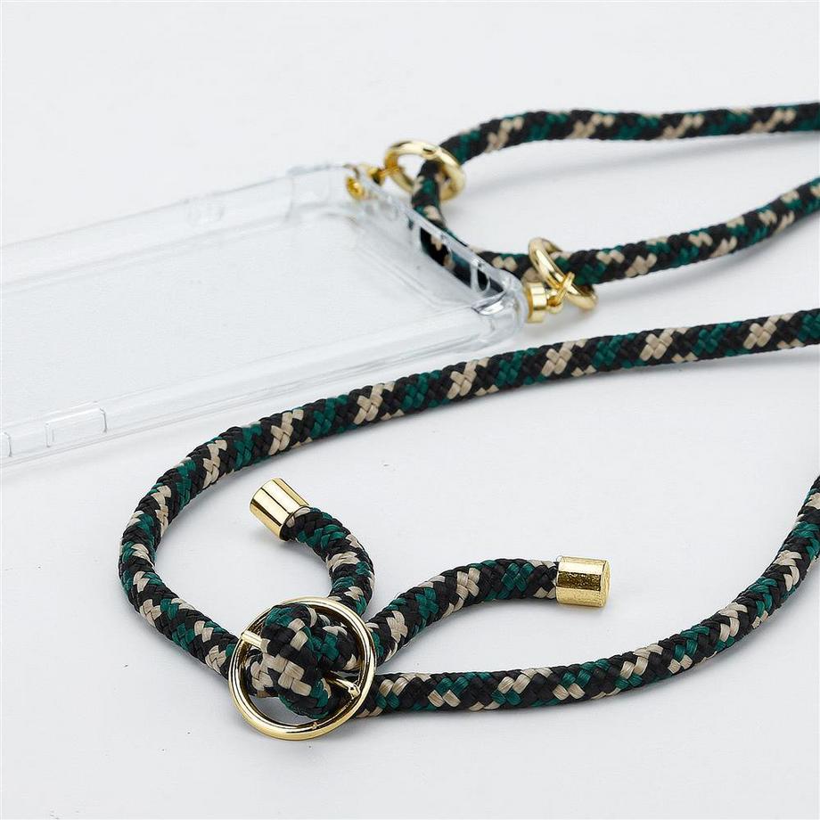 Cadorabo  Handy Kette für Samsung Galaxy XCover 4  XCover 4s Silikon mit Gold Ringen 