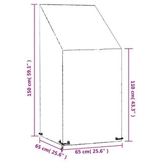 VidaXL Gartenstuhl abdeckung polyethylen  