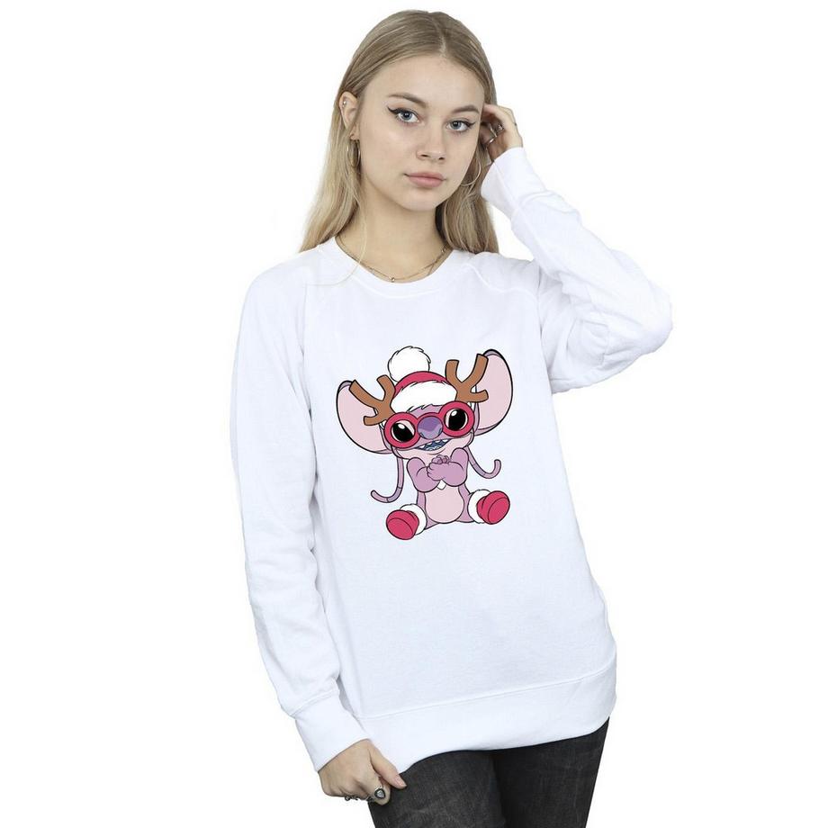 Disney Stitch Christmas Felpa Grafica  