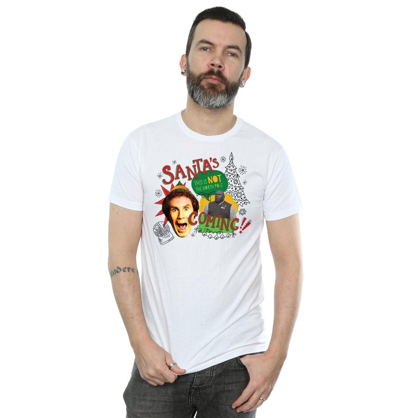 Elf Santa's Not Coming T-Shirt Stampata  