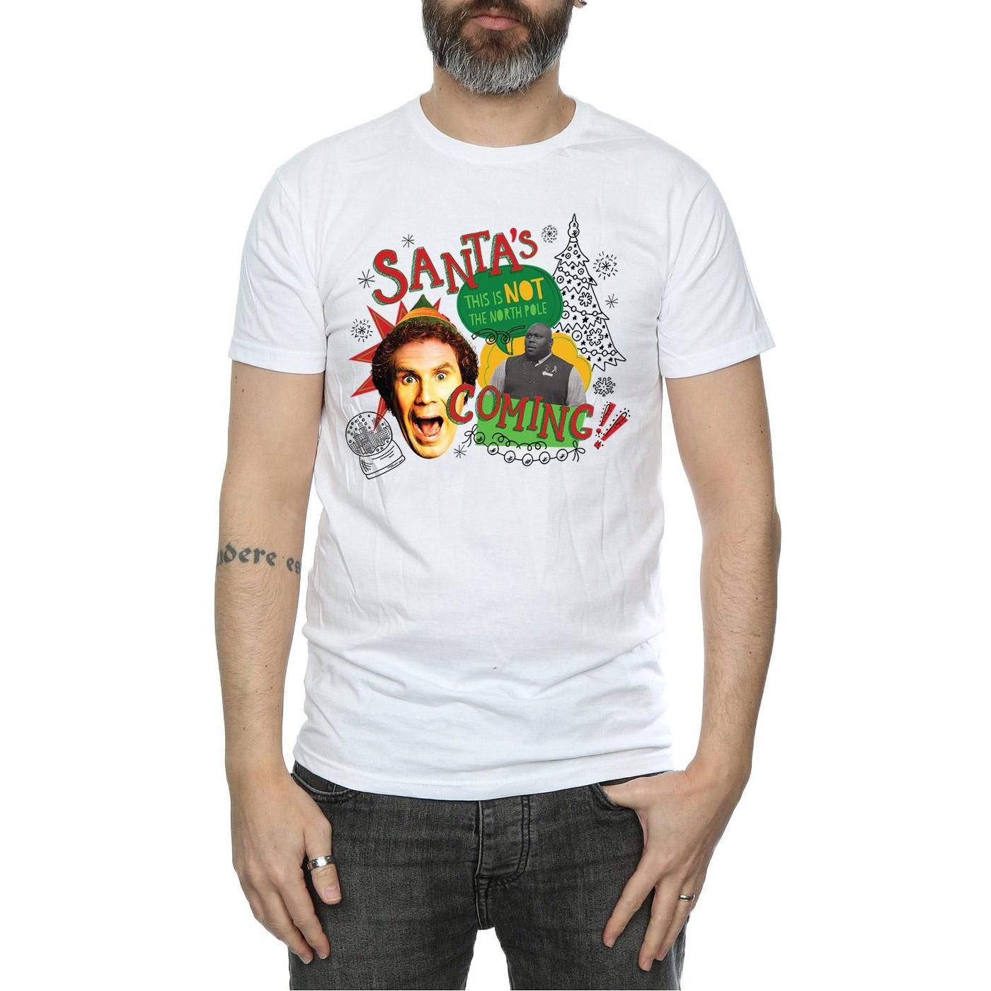 Elf Santa's Not Coming T-Shirt Stampata  