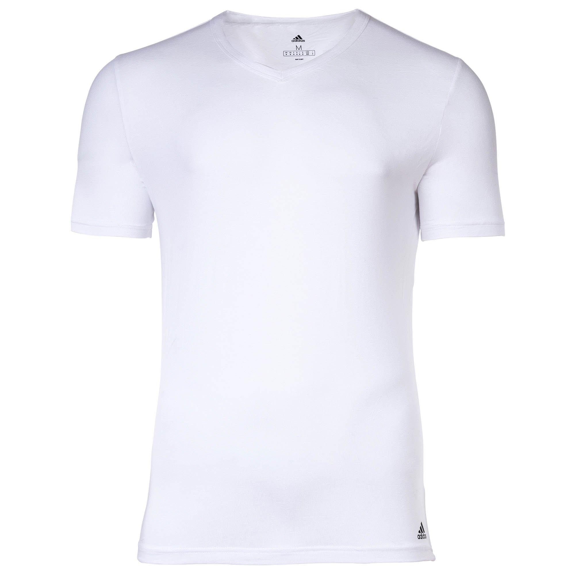 adidas V-Ausschnitt Figurbetontes T-Shirt 6er Pack  