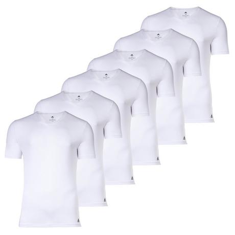 adidas V-Ausschnitt Figurbetontes T-Shirt 6er Pack  
