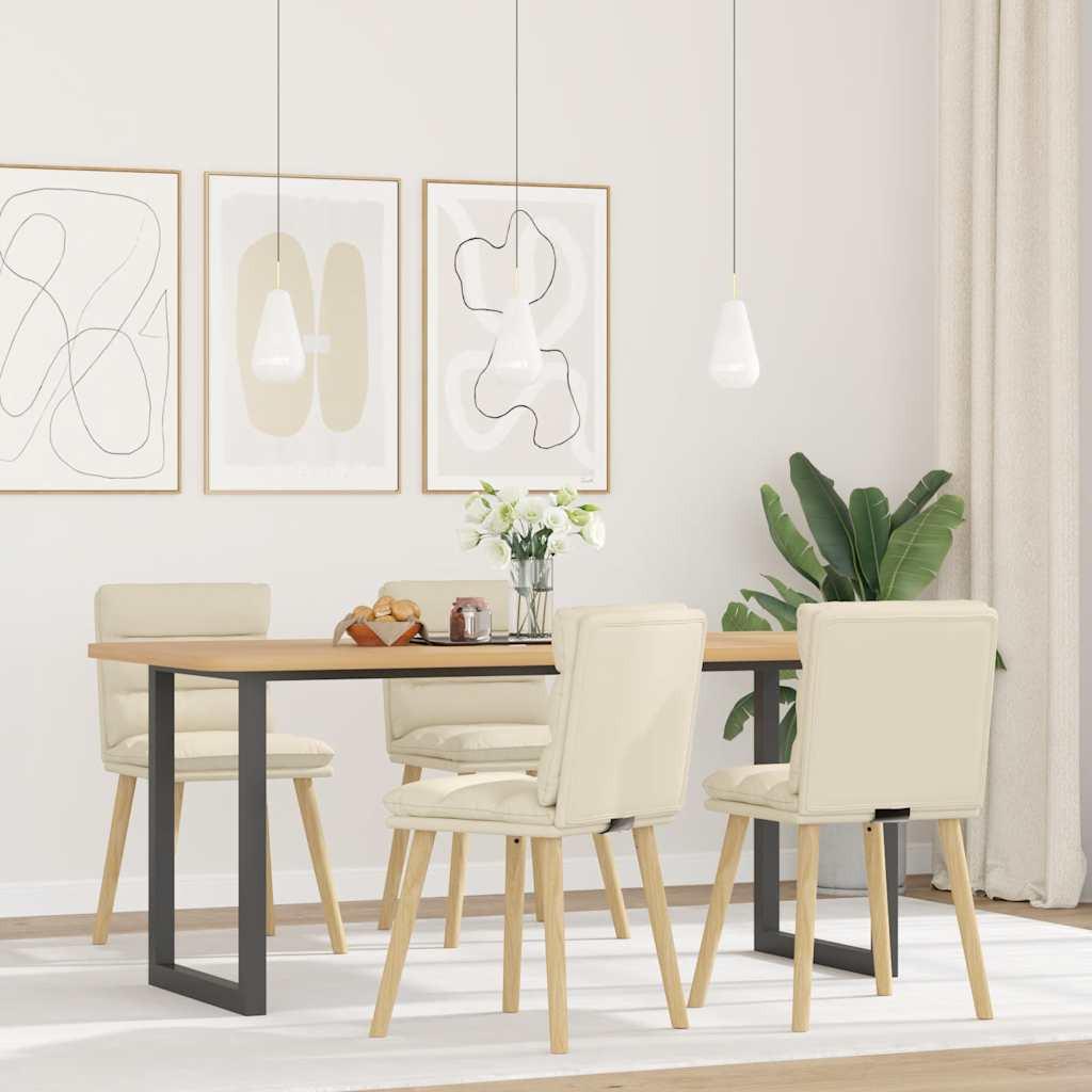 VidaXL sedia da pranzo Biancheria  