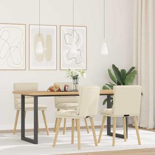 VidaXL sedia da pranzo Biancheria  