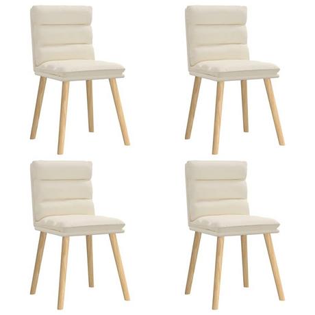 VidaXL sedia da pranzo Biancheria  