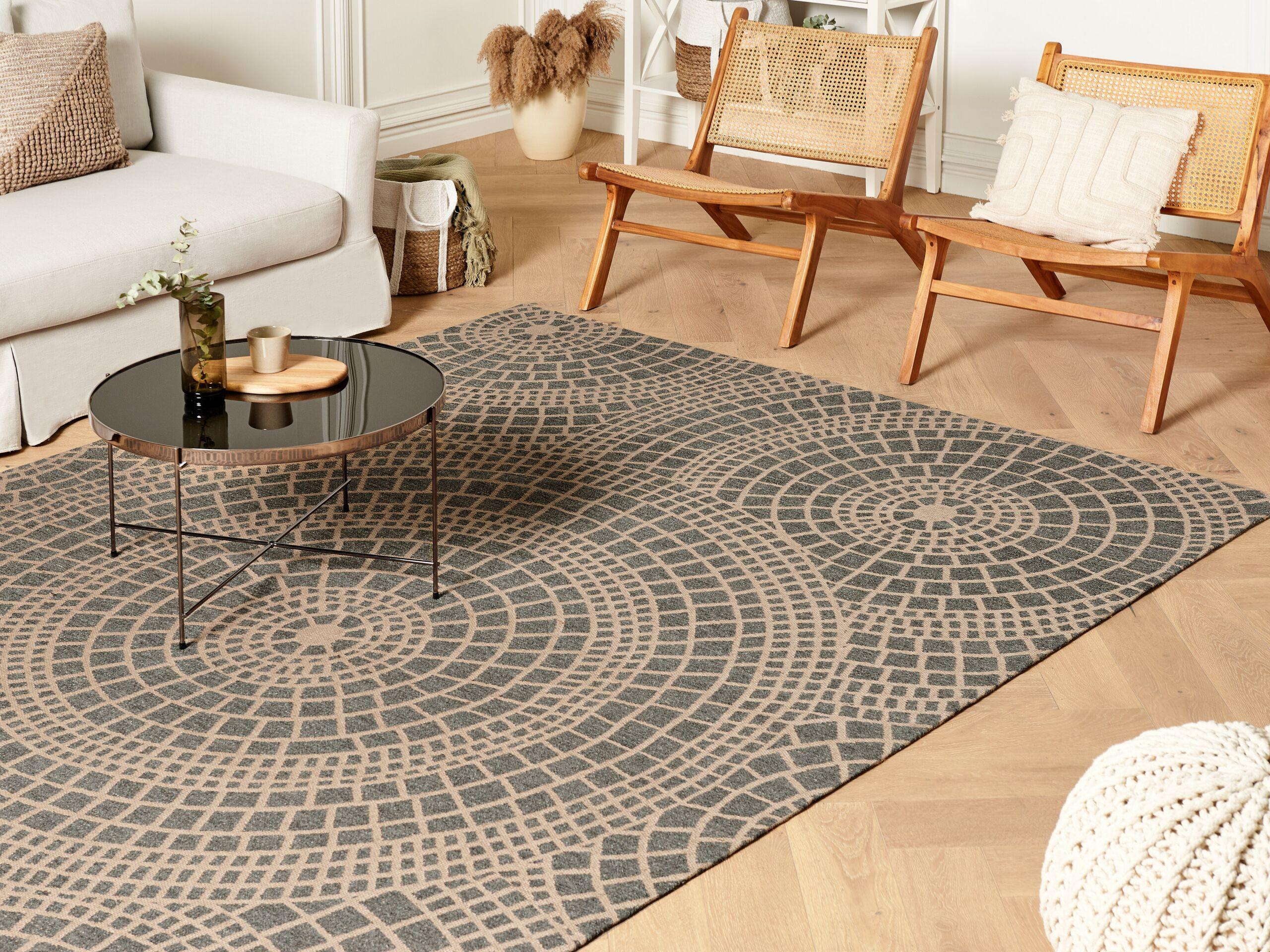 Beliani Tapis en Jute Boho ARIBA  