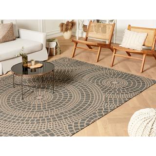 Beliani Tapis en Jute Boho ARIBA  