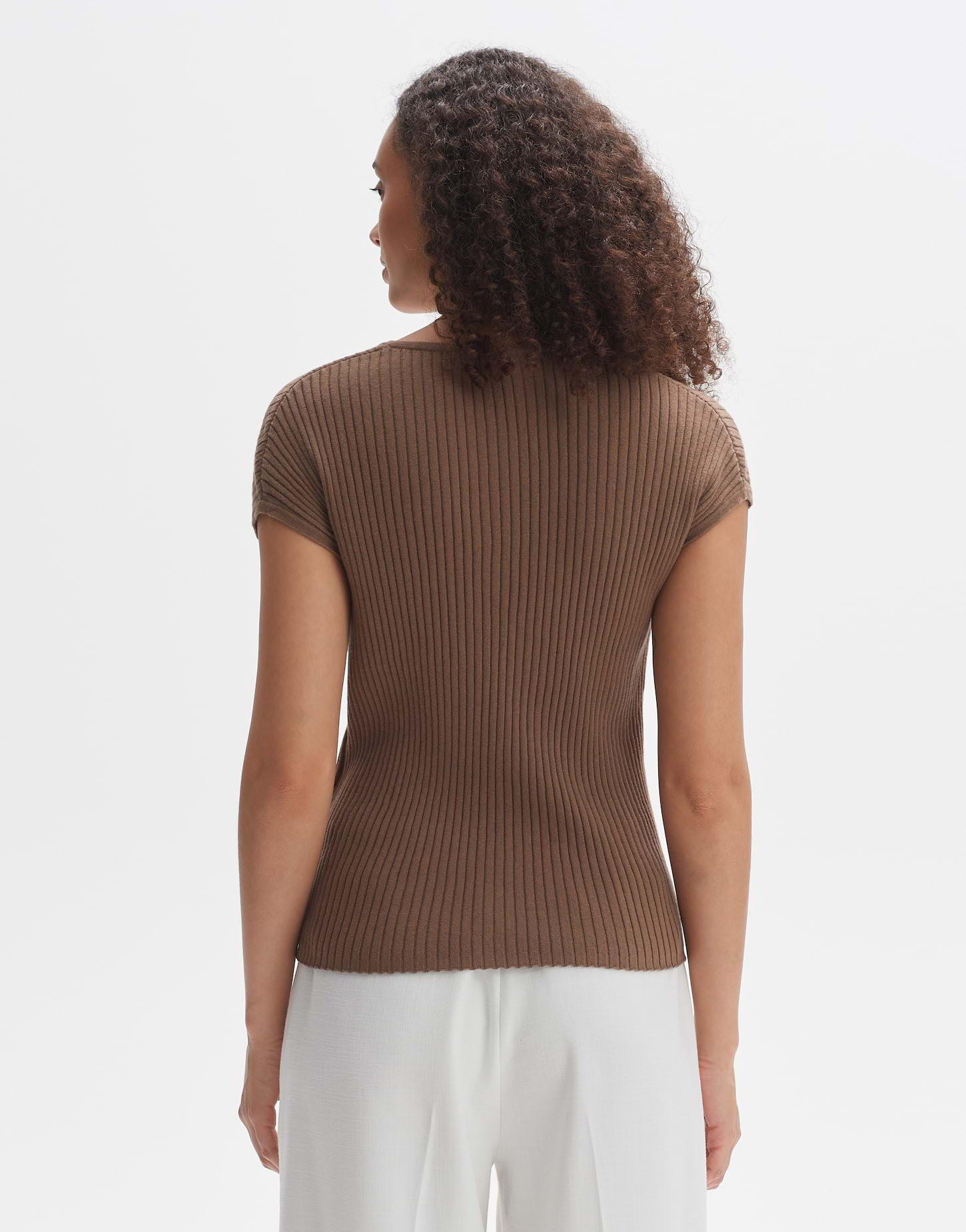 OPUS  T-shirt en tricot Polinna Moulant 