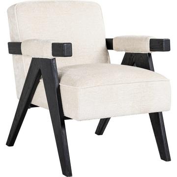 Fauteuil Cooper chenille blanc