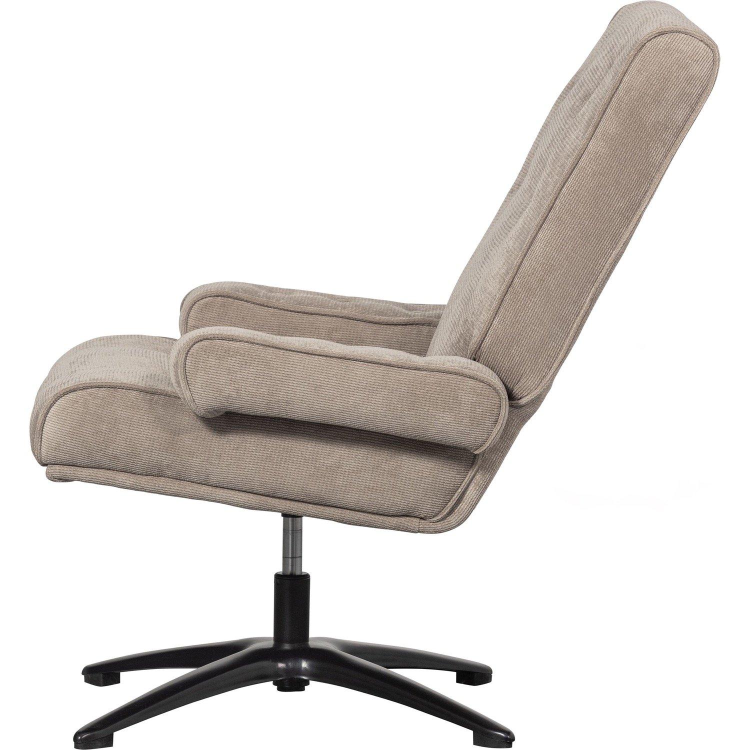 mutoni Fauteuil pivotant William naturel  