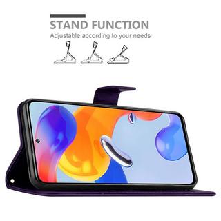 Cadorabo  Housse compatible avec Xiaomi RedMi NOTE 11 PRO 4G / 5G - Coque de protection au design floral avec fermeture magnétique, fonction de support et emplacements pour cartes 