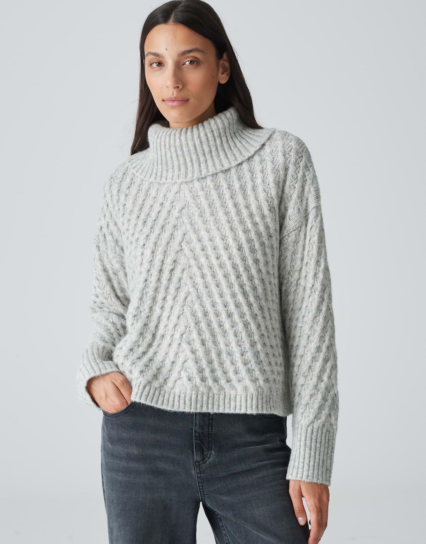 OPUS  Strickpullover Plinea gerader Schnitt 