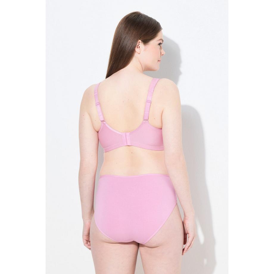 Ulla Popken Soutien-gorge de maintien sans armatures dentelle motif cœurs  