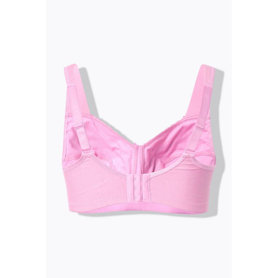 Ulla Popken Soutien-gorge de maintien sans armatures dentelle motif cœurs  