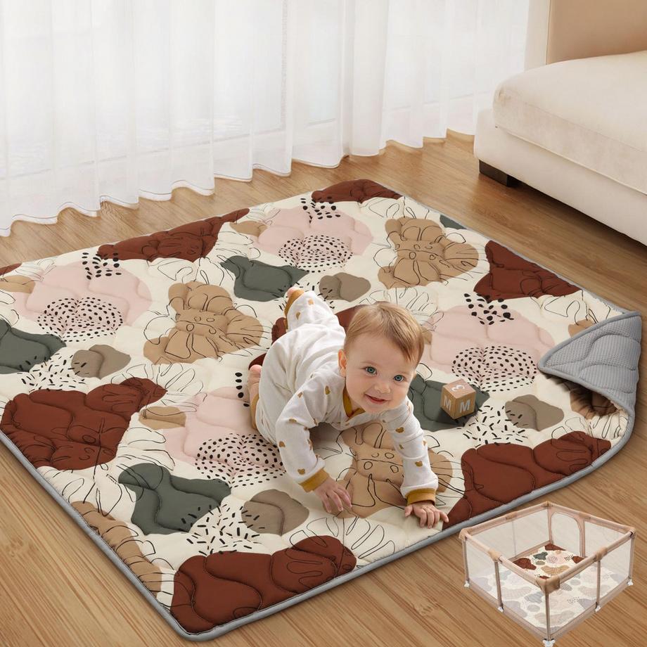 Krabbeldecke Baby. Faltbare Babydecke, waschbar, rutschfest